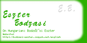 eszter bodzasi business card